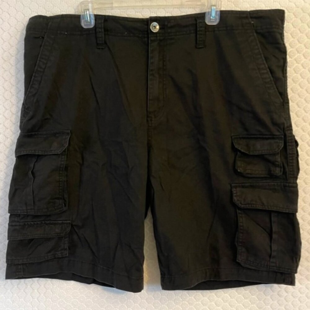 Mens No Boundaries 100% Cotton Black Cargo Shorts Style NM 153078 Size 44